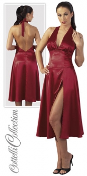 Rotes Satin Kleid