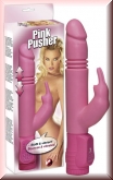 Pinkfarbener Vibrator mit Klitoris-Reizarm