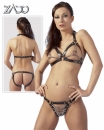 Leder Bikini mit Ketten