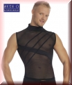 Transparent-Shirt Herren schwarz