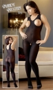 Catsuit schwarz mit Naht