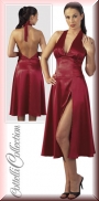 Rotes Satin Kleid