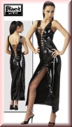 Schwarzes Lackkleid