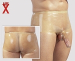 Latex Herren Pants mit Penis-Hodenhülle